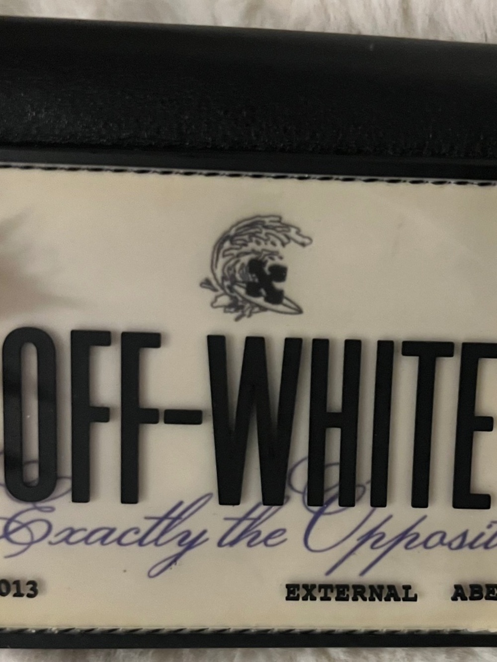 OFF WHITE Virgil Abloh LOGO leather WALLET